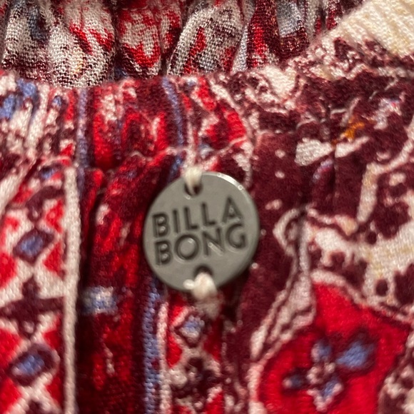 Billabong New Story Red Printed Strapless Romper - Picture 6 of 6